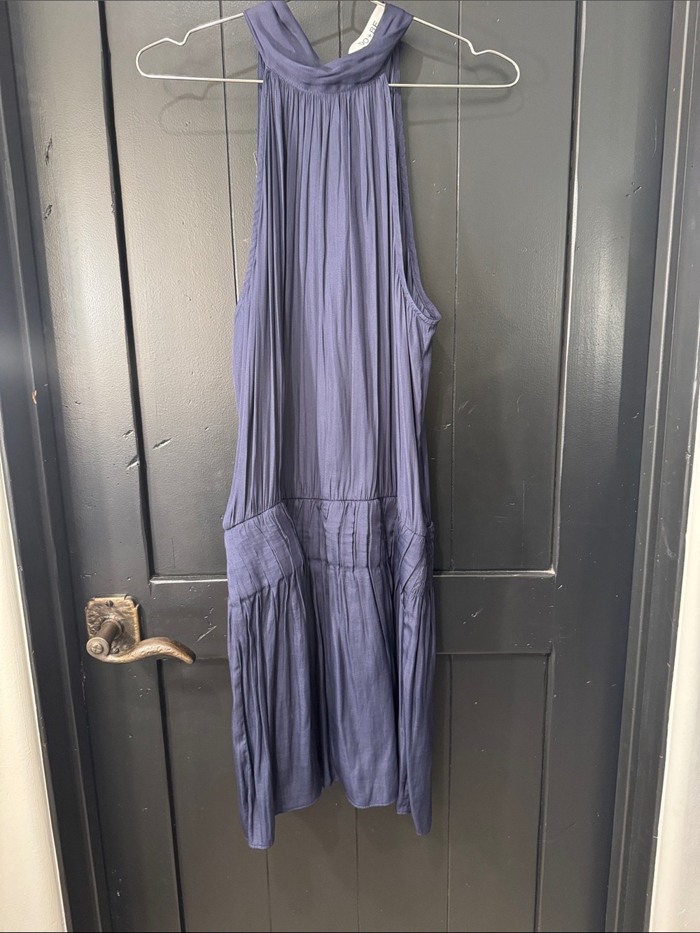 DO+BE Navy Blue Halter Midi Dress